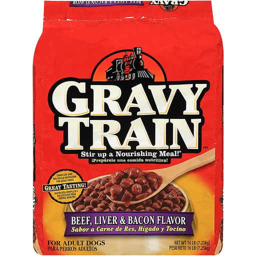 Gravy Train Beef Liver Bacon Flavor Dry Dog Food 16 Pound
