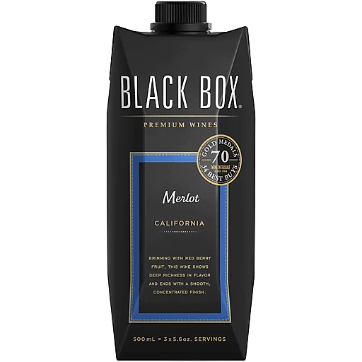 Black Box Merlot Red Wine Tetra 500ml Box Boxed Wine Sendik s