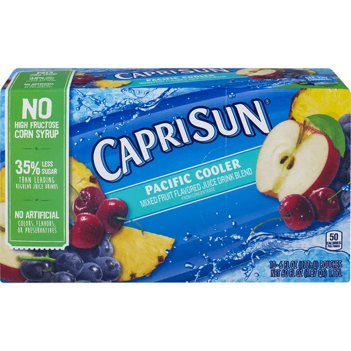 Capri sun pacific cooler calories 2025