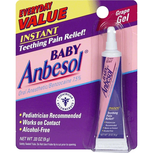 Benzocaine gel for deals babies
