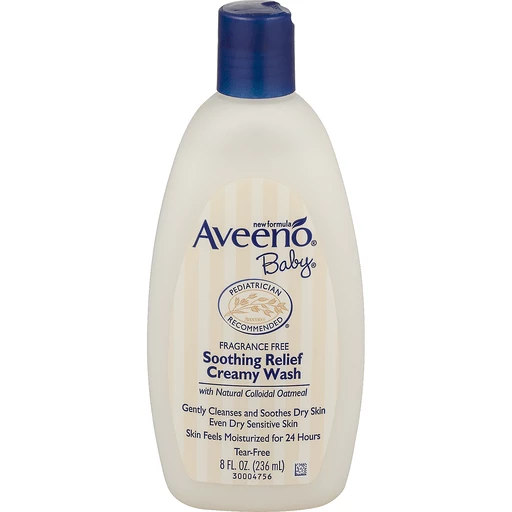 Aveeno Creamy Wash Soothing Hydration Natural Oatmeal 8 fl oz