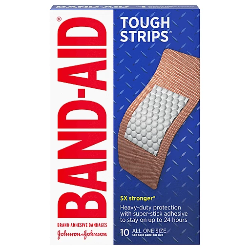 Band Aid Adhesive Bandages All One Size 10 ea Bandages Market