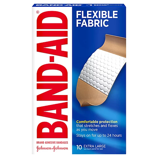 Band Aid Brand Flexible Fabric Extra Large All One Size Adhesive