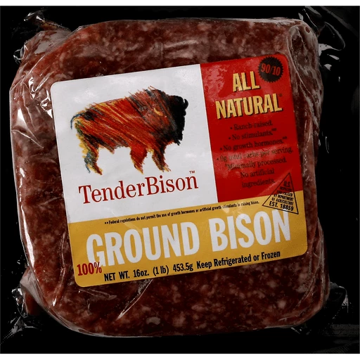 Tender Bison Ground Bison, 90/10 16 Oz | Meat | Price Cutter