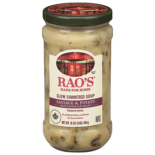 Rao's Soup, Slow Simmered, Sausage & Potato With Cannellini Beans 16 Oz, Canned & Boxed Soups