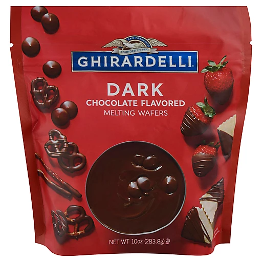 Ghirardelli Dark Chocolate Flavored Melting Wafers 10 Oz, Baking Chips,  Nuts & Bars