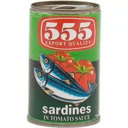 555.0 555 Sardines in Tomato Sauce 155g