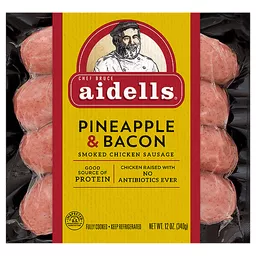 Aidells Sausage Smoked Chicken Pineapple Bacon 12 Oz Chicken