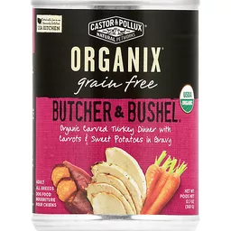 Organix Grain Free Butcher Bushel Organic Carved Turkey Dinner