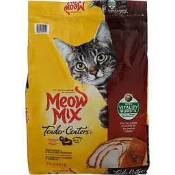 Meow Mix Tender Centers Salmon Turkey Cat Food with Vitality