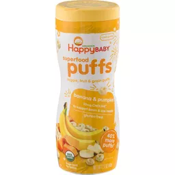 Happy Baby Organic Banana Puffs Baby Food Snacks Sendik s