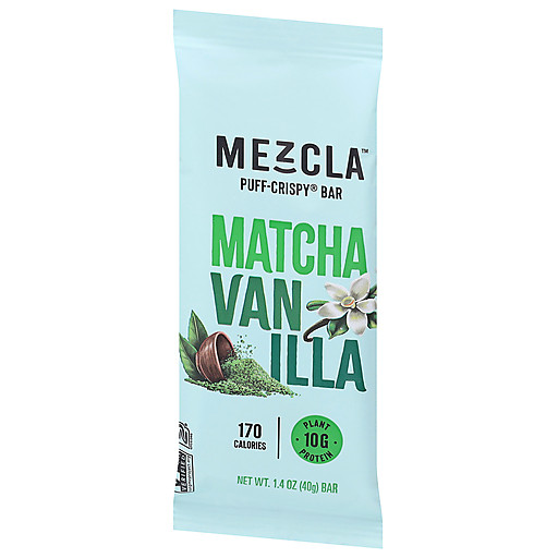 Mezcla Matcha Vanilla Puff Crispy Bar 1.4 oz | Mezcla | Town & Country Markets Mezcla Matcha Vanilla Puff Crispy Bar 1.4 oz | Mezcla | Town & Country Markets