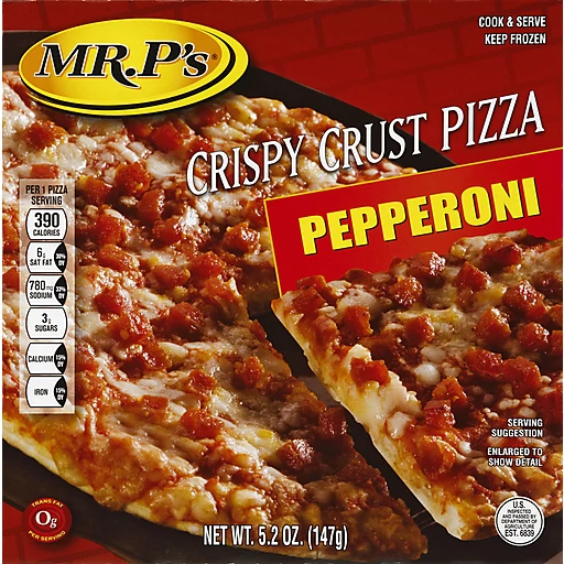 Mr Ps Pizza, Crispy Crust, Pepperoni 5.2 Oz | Pizza | Ingles Markets