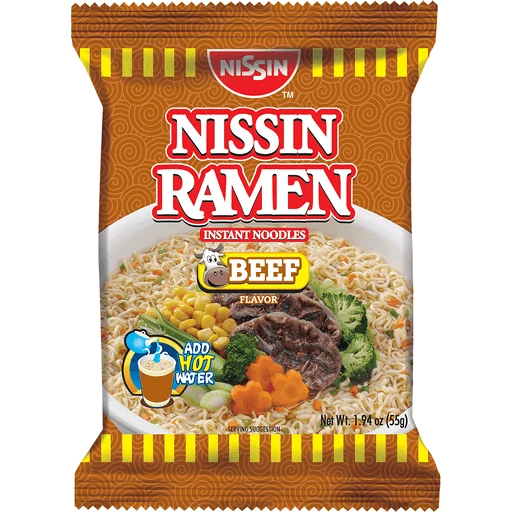 Nissin Ramen Instant Noodles Beef 55g
