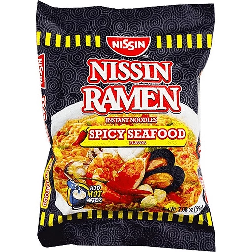 Nissin Ramen Instant Noodles Spicy Seafood 59g