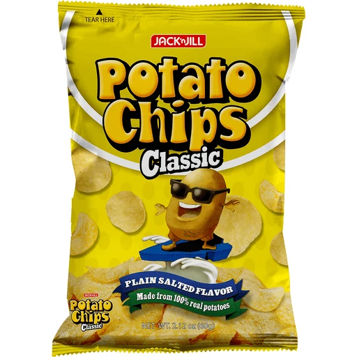 Jack 'n Jill Jack & Jill Potato chips Plain Salted 60g