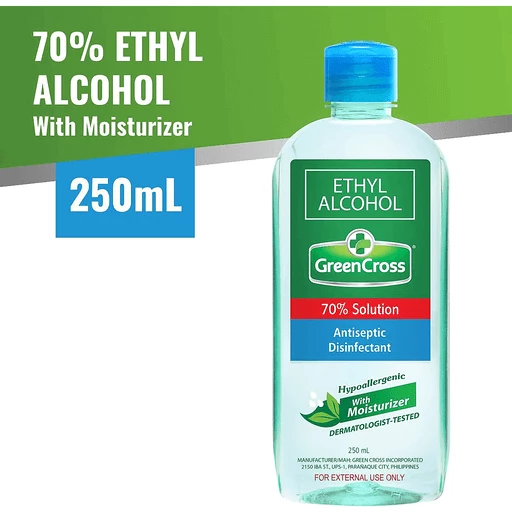 Green Cross Ethyl Alcohol 70% with Moisturizer 250ml