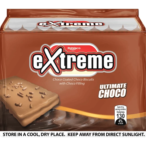 Rebisco Extreme Choco Coated Sandwich 25g x 10s