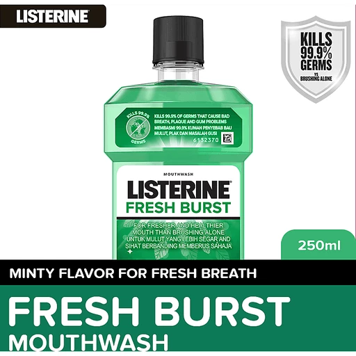 Listerine Fresh Burst Mouthwash 250ml