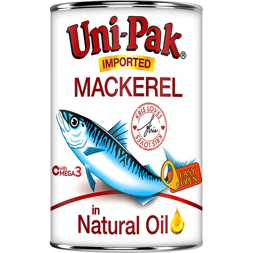 Unipak Mackerel in Natural Oil 425g