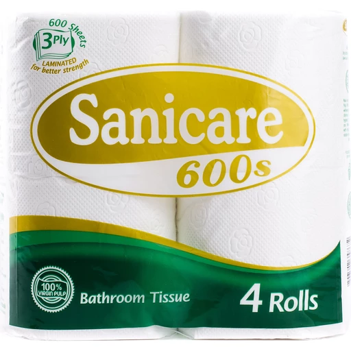 Sanicare Bathroom Tissue 2 ply 4s