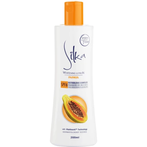 Silka Whitening Papaya Lotion 200ml