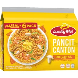 Lucky Me! Pancit Canton Instant Noodles Original Multipack 80g x 6s