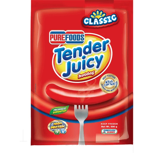 Purefoods Tender Juicy Hotdog Classic 500g