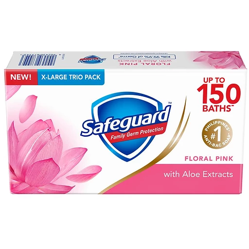 Safeguard Bar Soap Floral Pink 160 x 3s