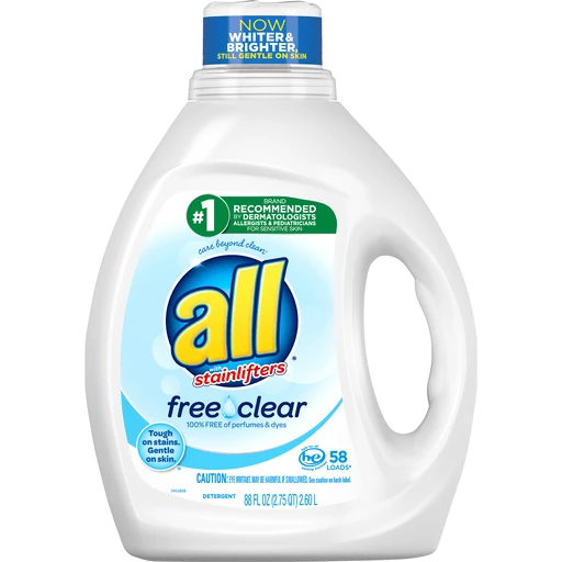 All Detergent Free Clear the Original 88 Fl Oz Liquid