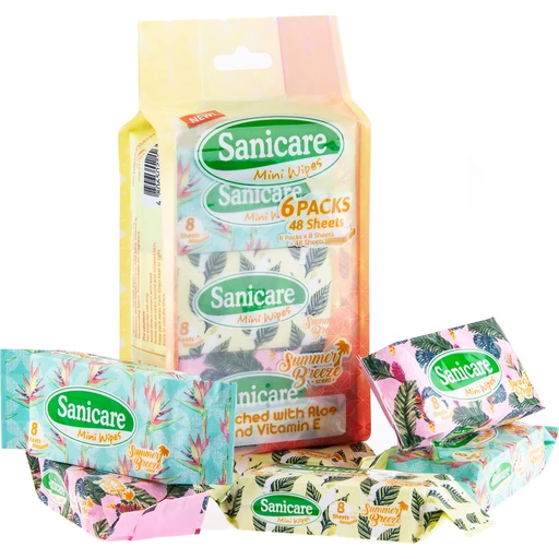 Sanicare Mini Wipes 6pcs