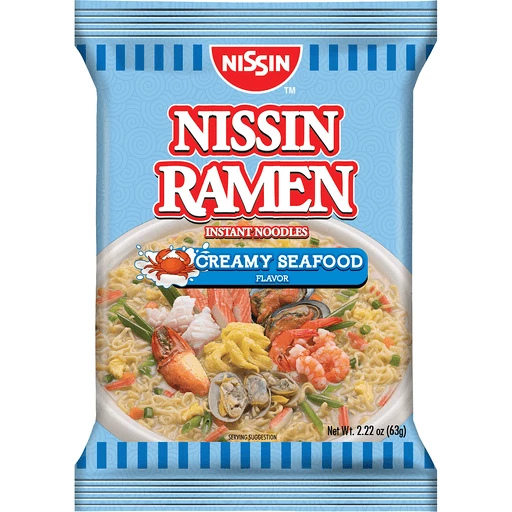 Nissin Ramen Instant Noodles Creamy Seafood 63g