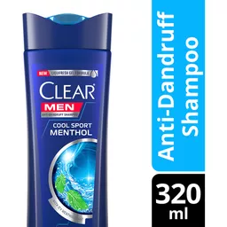Clear Men Anti Dandruff Shampoo Cool Sport Menthol 320ml