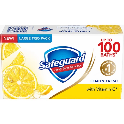 Safeguard Bar Soap Lemon Fresh 115g x 3s