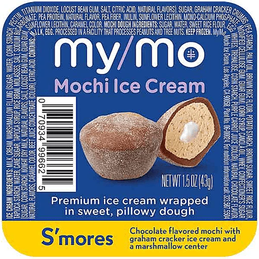 My/Mochi Ice Cream, S’mores 1.25 oz | Non-Dairy Ice Cream