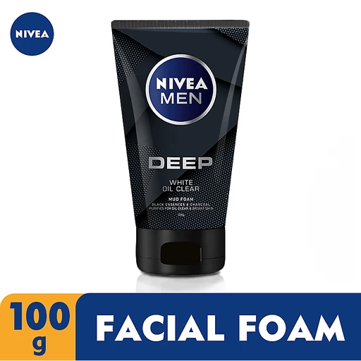 Nivea Men Facial Wash Deep Mud Foam 100g