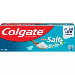 Colgate Active Salt Twin Pack 175g x 2s