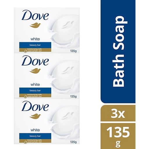Dove Bar White 135g x 3s
