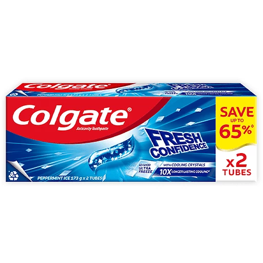 Colgate Peppermint Ice Twin Pack 173g x 2s