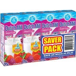 Dutchmill Dutch Mill Yoghurt Drink Mixed Berries 180ml x 4s