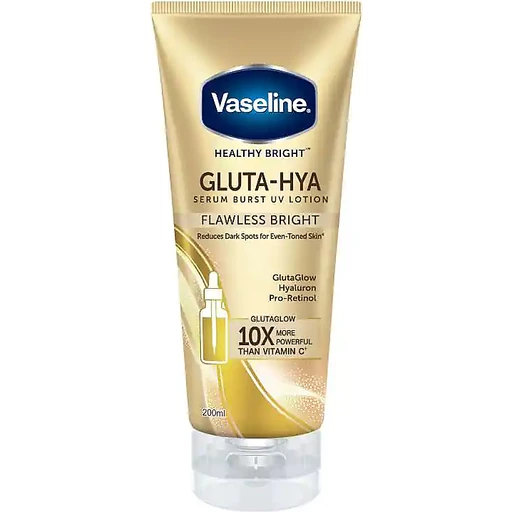 Vaseline Gluta-Hya Serum Burst UV Lotion Flawless Bright 200ml