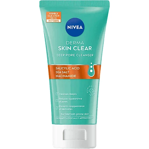 Nivea Facial Wash Derma Skin Clear Pore 150ml