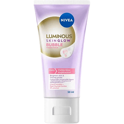 Nivea Luminous Skin Glow Bubble Wash Foam 50g