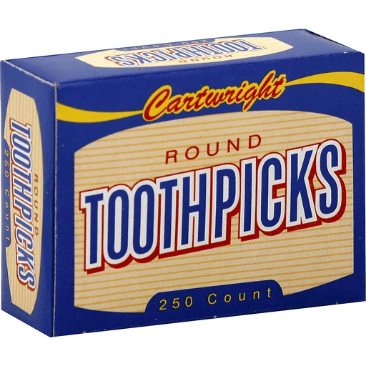 How are discount round toothpicks made