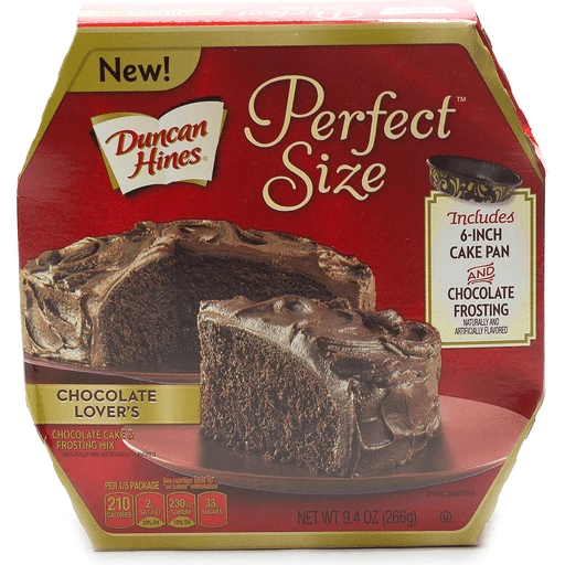 Duncan Hines Perfect Size Chocolate Lover Cake Cupcake Mix
