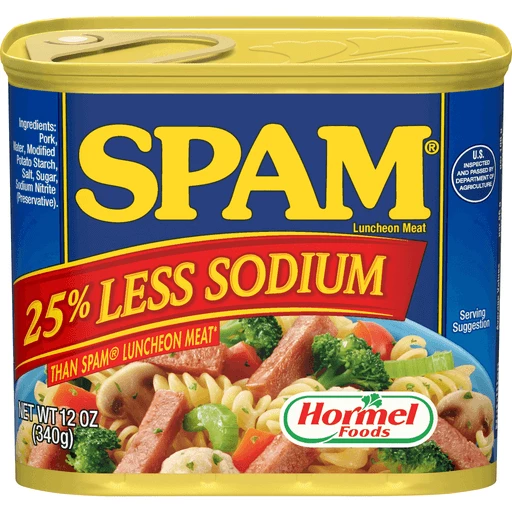 Spam 25% Less Sodium 340g