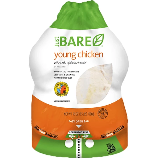 Just Bare Whole Chicken, Organic & Natural