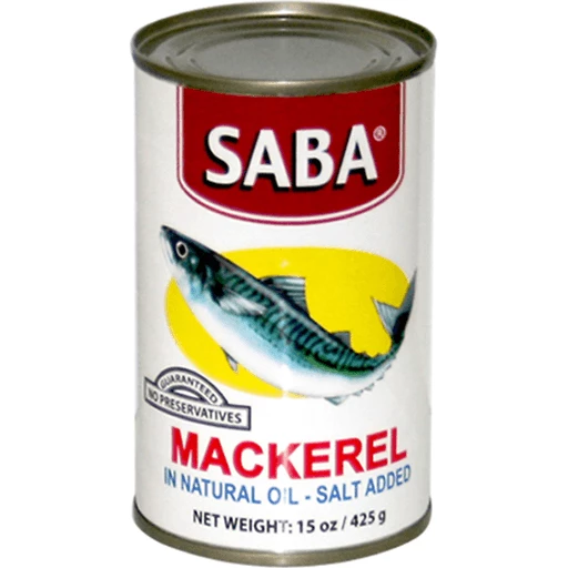 Saba Mackerel in Natural Oil - Salt Added 425g