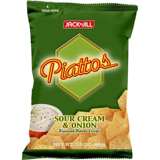 Jack 'n Jill Piattos Sour Cream & Onion 85g