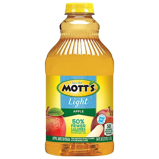 Mott's Light Apple Juice Drink 64 fl oz bottle Kids Juice DeCA